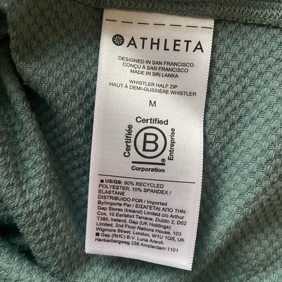 Athleta Whistler Half Zip Long Sleeve Top Women Size M - Picture 6 of 9